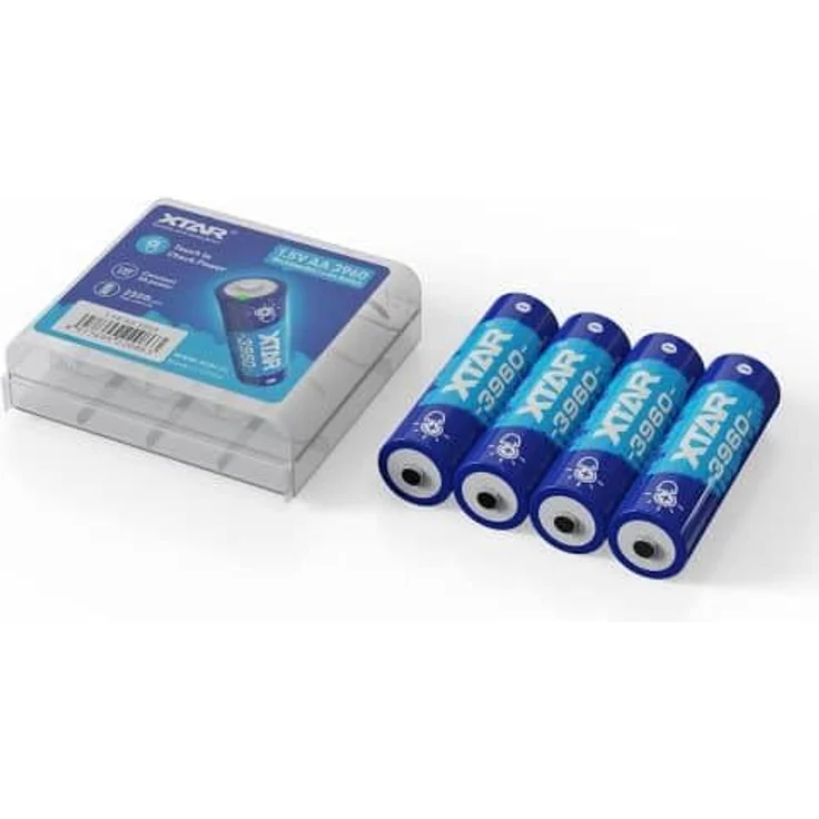 XTAR 4 x Wiederaufladbare Li-Ionen-Akkus AA 2500 mAh 3960, 1,5 V, hohe Energiedichte – Bild 3
