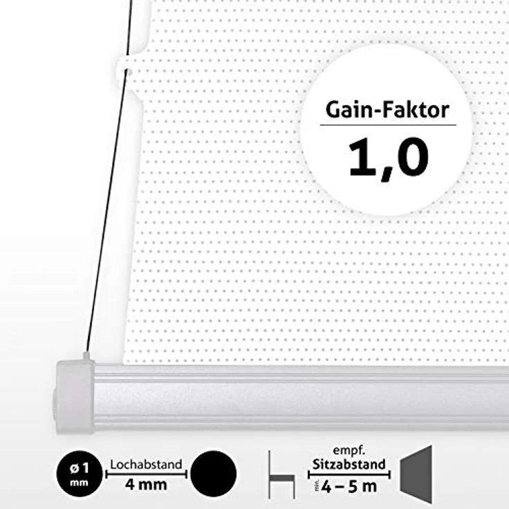 ESMART Expert XTS Tension Leinwand 244 x 137 cm (110'') 16:9 AKUSTIK – Bild 3