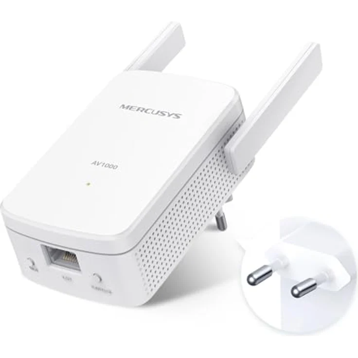 Mercusys MP510 KIT Powerline WLAN, 1000 Mbit/s HomePlug AV2, 300 Mbit/s WLAN, Gigabit Port, Plug & Play – Bild 2