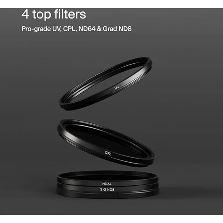 Urth 55 mm UV, Polfilter (CPL), ND64, Soft GND8 Filter Kit (Plus+) – Bild 2