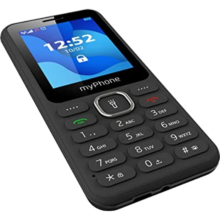 MP myPhone 6320 Tastenhandy ohne Vertrag 2,4” Seniorenhandy mit Taschenlampe, Dual SIM, Kamera, FM Radio, MP3, Lange Akku 1000mAh, Bluetooth, SD, Mobiltelefon, Rentner Handy, Großtastenhandy - Schwarz – Bild 4