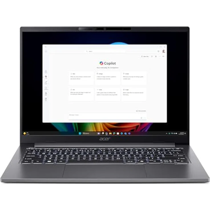Acer TravelMate X4, 14" Notebook mit Intel Core Ultra 5, 32 GB RAM, 2000 GB SSD, WUXGA-Display, Grau – Bild 1