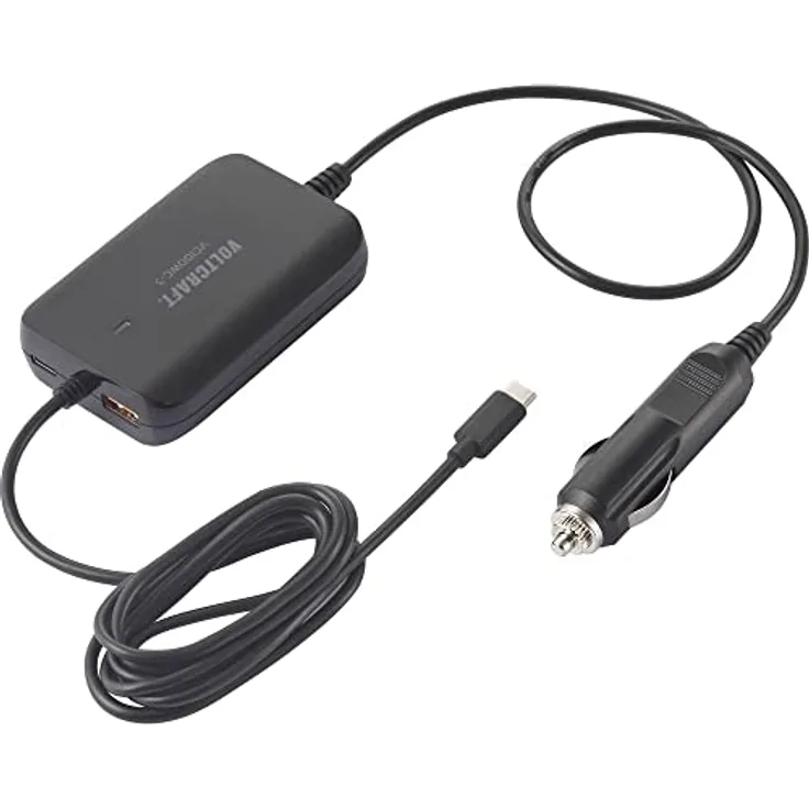 Voltcraft VC100WC-3 VC-12380810 USB-Ladegerät KFZ Ausgangsstrom (max.) 5 A 3 x USB, USB-C® Buchse, USB-C® Stecker USB P