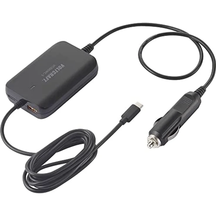Voltcraft VC100WC-3 VC-12380810 USB-Ladegerät KFZ Ausgangsstrom (max.) 5 A 3 x USB, USB-C® Buchse, USB-C® Stecker USB P – Bild 1