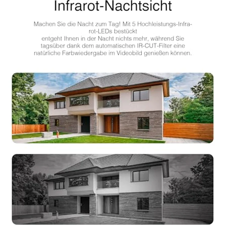 INSTAR IN-9808 4K Überwachungskamera Außen weiß, AI-Personenerkennung, IR-Nachtsicht, LAN/WLAN/PoE, HomeKit Secure Video, Mikrofon, WPA3, NDAA/TAA – Bild 5