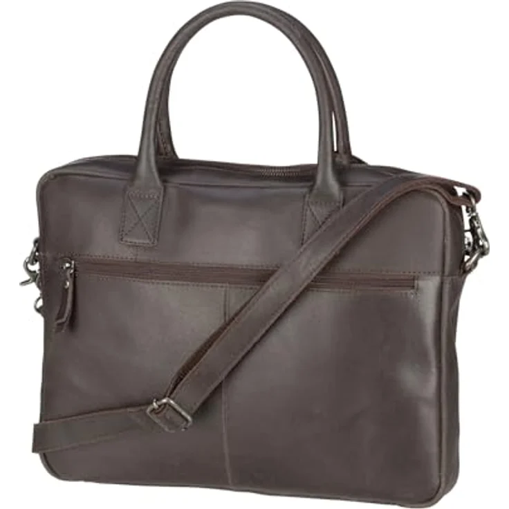Burkely Vintage Jack Aktentasche Leder 37 cm Laptopfach, Braun – Bild 2