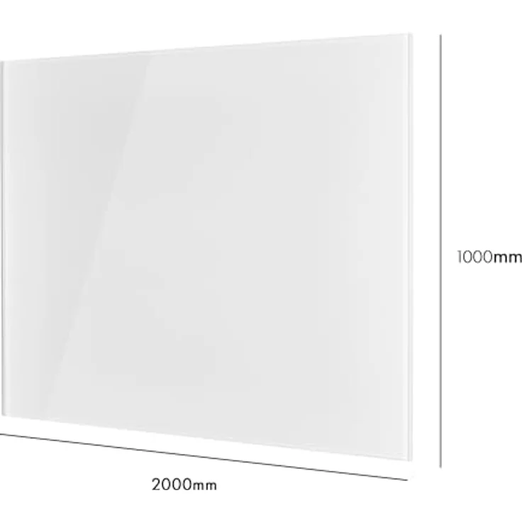 magnetoplan Mobile Pull-Up Bodenleinwand, höhenverstellbar, 2200 x 2000 mm, Beamer-Leinwand – Bild 2