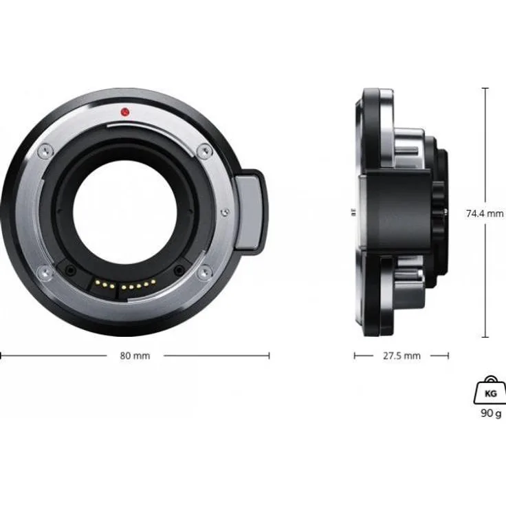 Blackmagic URSA Mini Pro EF Mount, Objektivadapter für URSA Mini Pro, Schwarz