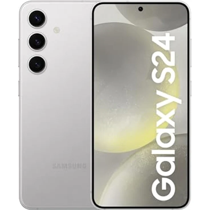 Samsung Galaxy S24 AI Smartphone, Android-Handy ohne Vertrag, 8 GB RAM, 256 GB Speicher, Marble Gray – Bild 1