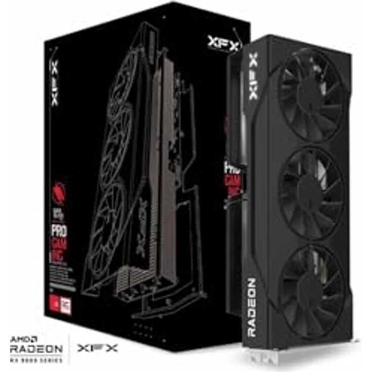 XFX SWIFT RX 9060 XT OC, Grafikkarte mit 16 GB GDDR6, Triple Fan-Kühlung, 7680 x 4320 Pixel, PCIe 5.0 – Bild 1