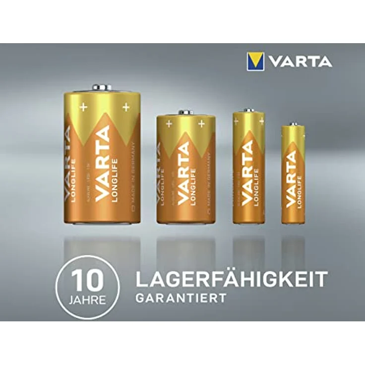 VARTA Longlife Batterie C Baby LR14 Batterie, Alkaline Batterien (ideal für Fernbedienung Radio Wecker und Uhr) 2er Pack – Bild 6