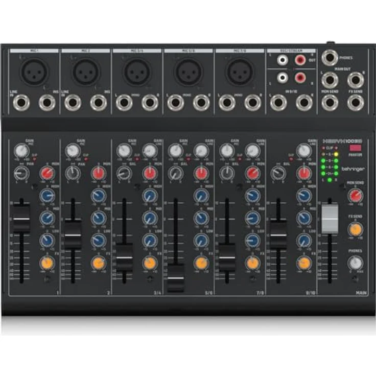 Behringer XENYX 1003B, Analogmischer mit 2 Mikrofonvorverstärkern, 3-Band-Equalizer und optionalem Batteriebetrieb – Bild 1