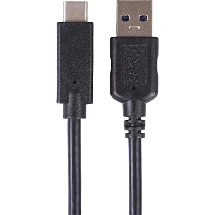 EMOS SM7021BL USB C Kabel 3.1 Quick-Charge 1m, 3A A C-Stecker, Schwarz – Bild 2