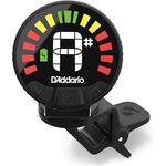 D'Addario Orchestral Nexxus 360 wiederaufladbarer Cello- und Bass-Tuner – Ansteckbarer Tuner für Cello und Bass – Automatische Abschaltung – Einstellbarer Vollfarb-LED-Bildschirm