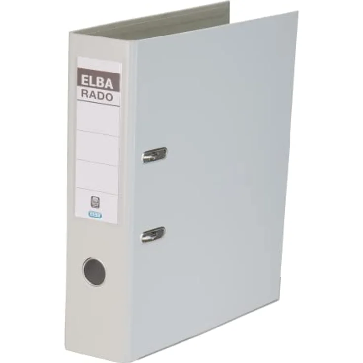 ELBA Aktenordner rado plast Rückenbreite: 80 mm Verwendung für Papierformat: DIN A4, mit rado-Ösen für platzsparendes und standfestes Aufstellen, blau – Bild 1