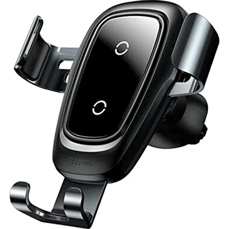Baseus Metal Wireless Charger Gravity Car Mount, Einhandbedienung für Smartphones, schwarz