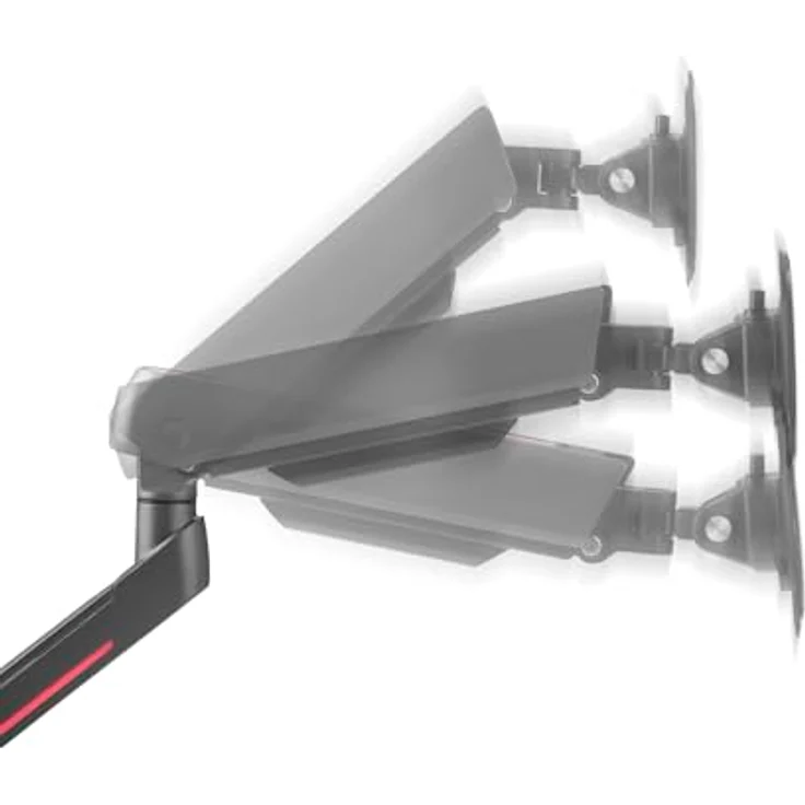 One for All Monitor Halterung Experience RGB Single, 360° drehbar und 180° schwenkbar für Monitore bis 45'', Schwarz – Bild 5