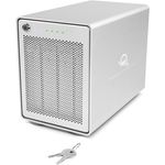 OWC 32TB OWC Mercury Elite Pro Quad RAID 5 Four-Drive HDD External Storage Solution feat SoftRAID XT (32 TB), Externe Festplatte, Silber