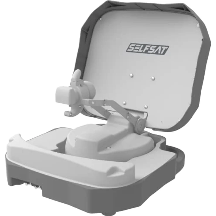 Selfsat Caravan Mobil Single, Vollautomatische Satellitenantenne mit Bluetooth Steuerung, tragbar im Transportkoffer – Bild 1