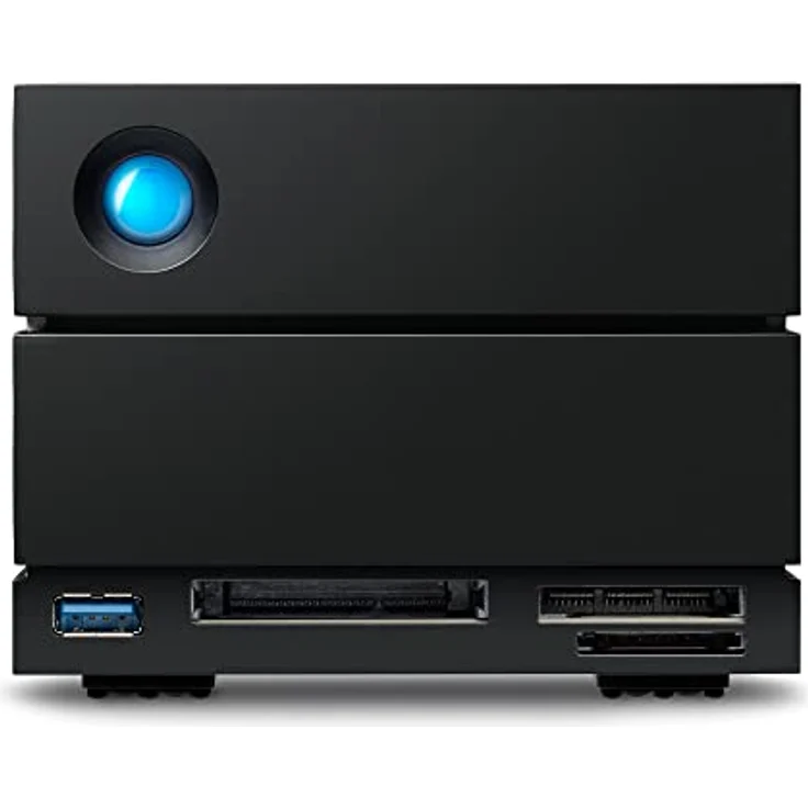 LaCie 2big Dock RAID, 32 TB, externe HDD – Thunderbolt 4-Anschlüsse und USB4-Kompatibilität, Datenwiederherstellung (STLG32000400) – Bild 1