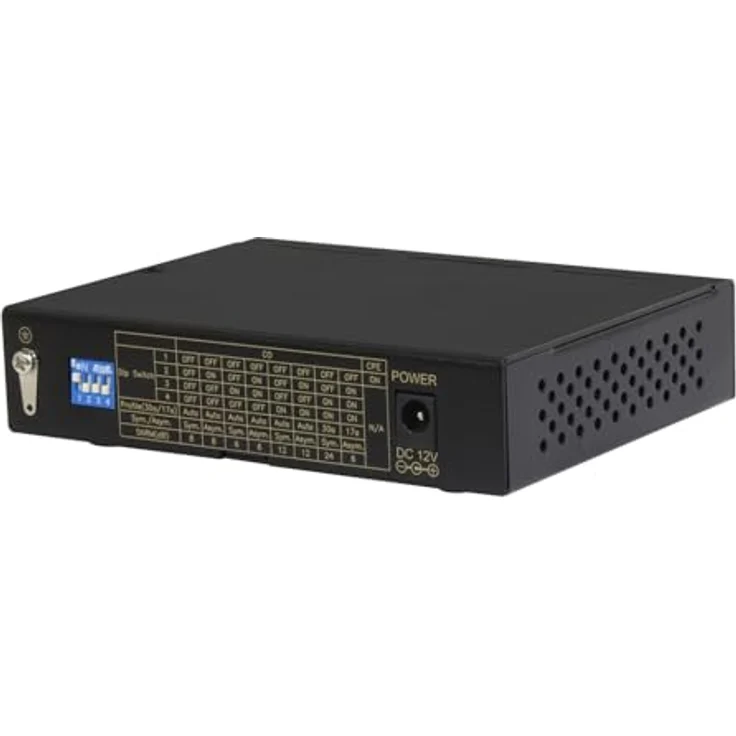 Allnet ALL-MC116V2, VDSL2 Punkt-zu-Punkt Modem mit max. 160 Mbit/s, 2-Draht, 3 km Reichweite, Schwarz – Bild 2