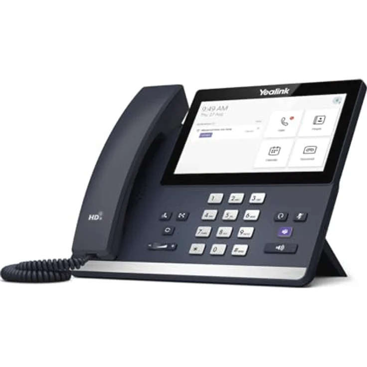 Yealink MP56 E2 Teams Systemtelefon, VoIP mit 7 Zoll Touchscreen, graues Design, Optimal HD Audio, PoE-Unterstützung – Bild 4