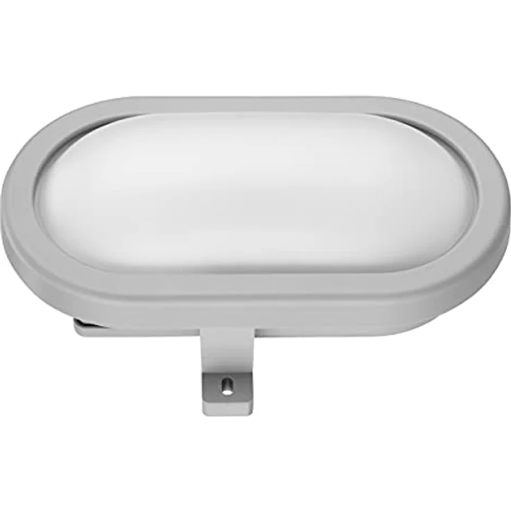 REV 2101010430 Ovalleuchte, LED Kellerlampe-Wandlampe oval, IP44, 5,5W, bis 25.000h, grau – Bild 3