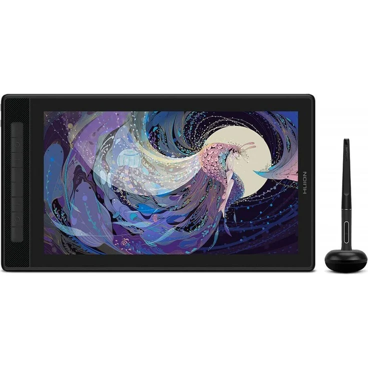 HUION Kamvas Pro 16 Grafiktablett (2,5K), USB, Schwarz - High Definition 2.5K Auflösung, Quantum-Dot-Farbtechnologie, Pentech3.0-Digital-Stift – Bild 1