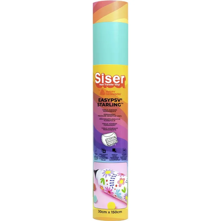 Siser EasyPSV® Starling, selbstklebende Folie 30 cm, Seegrasgrün mit hervorragenden Entgittereigenschaften und spülmaschinenfest bis 80 Spülgänge
