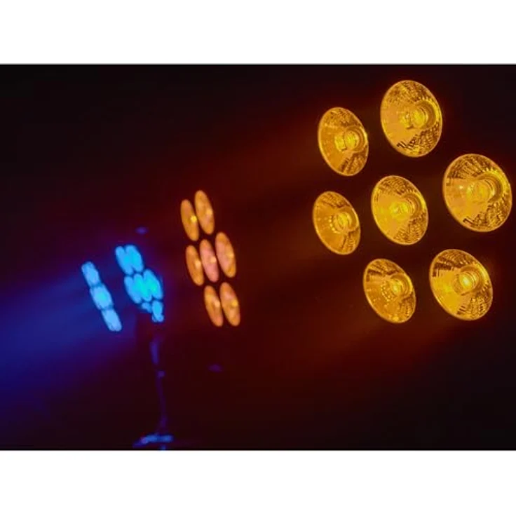 Eurolite KLS-3002 MK2 AIR, LED Par Set mit 28x12 W RGBWA/UV, 4 einzeln ansteuerbare Spots, Schwarz matt – Bild 8