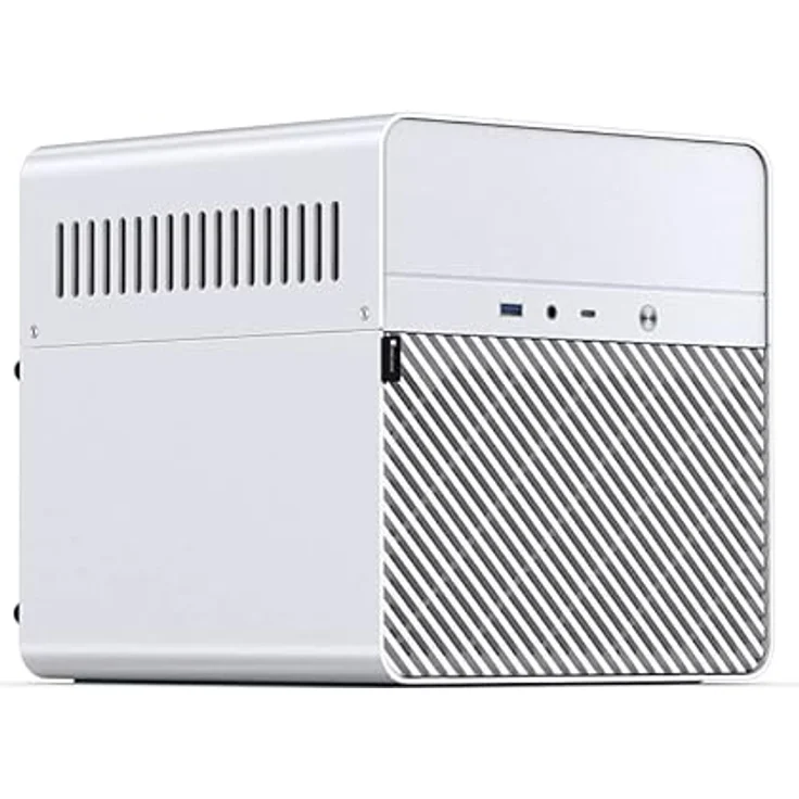 Jonsbo N2 PC-Gehäuse, NAS-Gehäuse, 5+1 Speicherplätze, Hot-Swapping-Technologie, Aluminium, Mini-ITX, Weiß – Bild 2