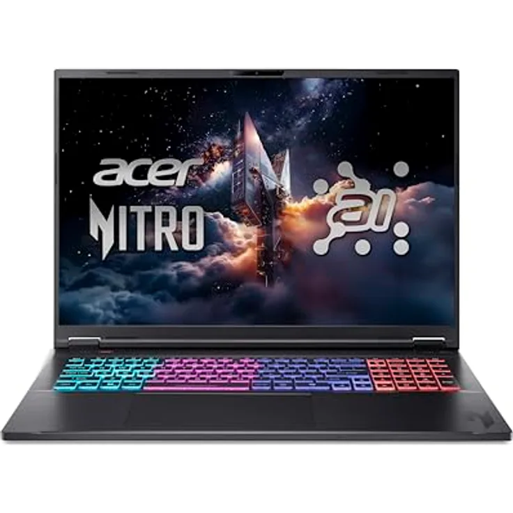 Acer Nitro 18 AI AN18-61-R968, 18" WQXGA Notebook mit AMD Ryzen AI 9 365, NVIDIA RTX 5070, 32 GB RAM, 1 TB SSD, Schwarz