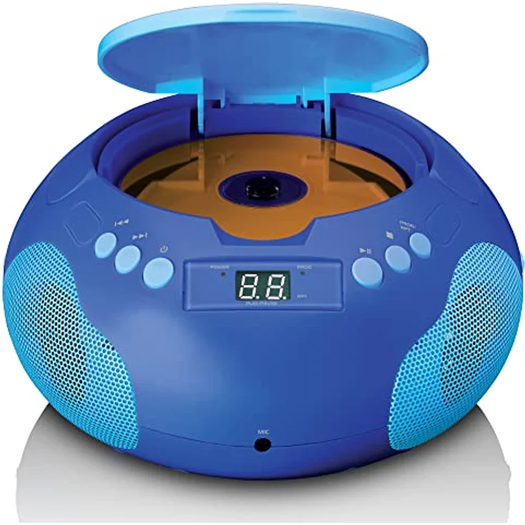 Lenco SCD-620 BU CD-Player für Kinder, blau – Bild 3