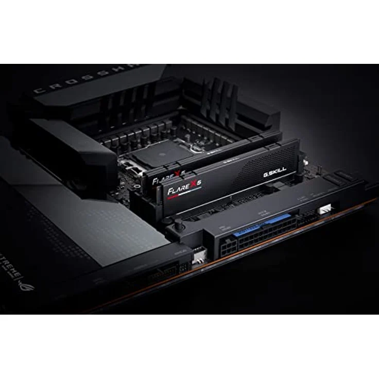 G.SKILL Flare X5 Series 32GB (2 x 16GB) 288pin SDRAM DDR5 5600 (PC5-44800) CL36-36-36-89 1, 20V Dual Channel Desktop Memory Modell F5-5600J3636C16GX2 -FX5 (Mattschwarz) – Bild 5