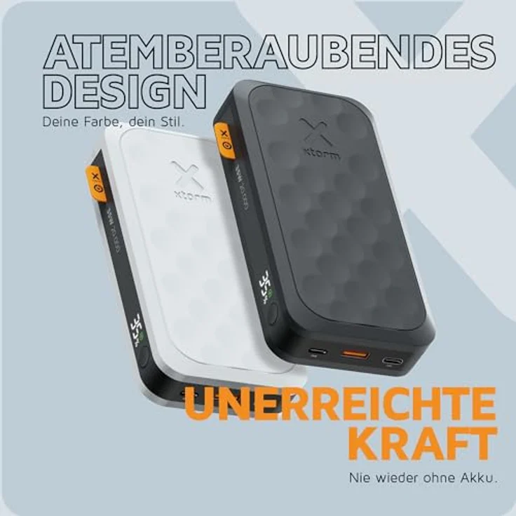 Xtorm Fuel 5 Series 35W Powerbank, 20.000mAh, 2X USB-C PD / 1x USB-A, Geeignet für Flugreisen, Kompatibel mit Samsung oder Android und iPhone oder Apple, Midnight Black – Bild 5