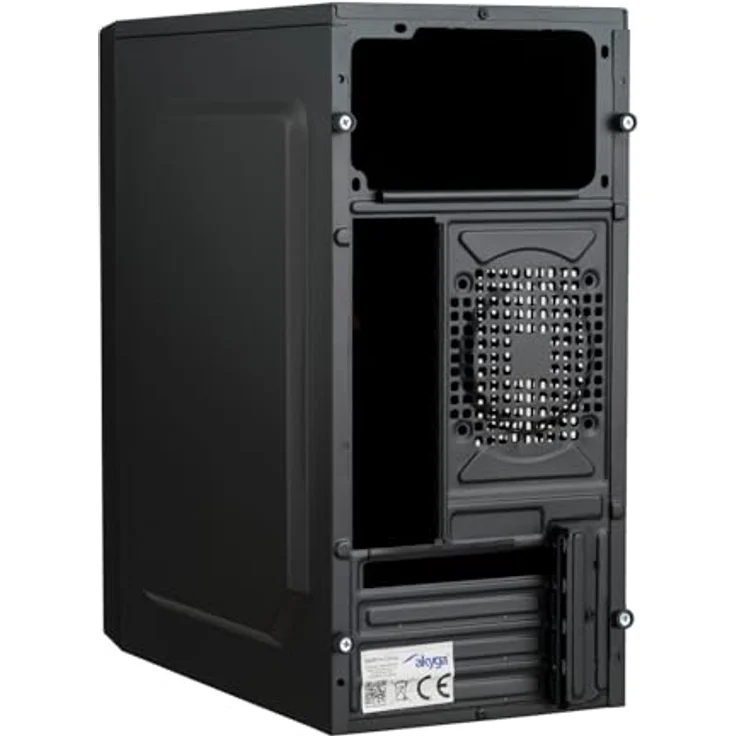 Akyga AK36BK, Micro Tower PC-Gehäuse in Schwarz, kompatibel mit Micro ATX, Flex ATX und Mini ITX, Platz für 3 Festplatten, 2 x USB 3.0/2.0 Anschlüsse – Bild 4