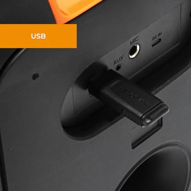 Denver BPS-250 Bluetooth Lautsprecher (4 h Batteriebetrieb) in Schwarz – Bild 6