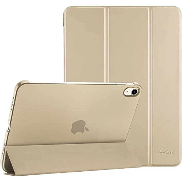 ProCase Hülle für iPad A16 11" (2025) / iPad 10. Generation 10,9" (2022), Ultraleichtes Hartschalen-Design mit Smart Cover und Auto Wake/Sleep - Champagner – Bild 1