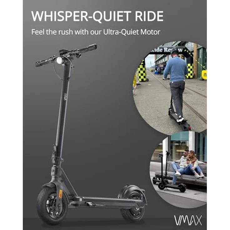 VMAX E-Scooter VX2 PRO LT-B | 500W Motor & 28% Steigfähigkeit | E-Roller Mit Straßenzulassung In D | 130kg max. Belastung – Bild 4