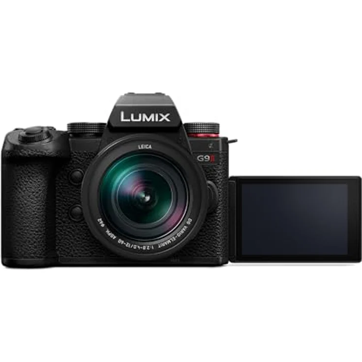 Panasonic LUMIX DC-G9M2LE Micro Four Thirds spiegellose Kamera, Leica DG Vario-Elmarit 12-60 mm F2.8-4.0 Objektiv, 25,2MP, 4K 120p/100p & 5,7K 30p/25p, Phasen-Hybrid-AF, WLAN, Schwarz – Bild 2