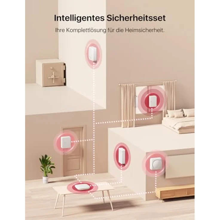 X-Sense Smart Türsensor SDS0A, mit austauschbarer Batterie, kompatibel mit Alexa, 500 m Reichweite, für Schiebetüren und Fenster – Bild 4
