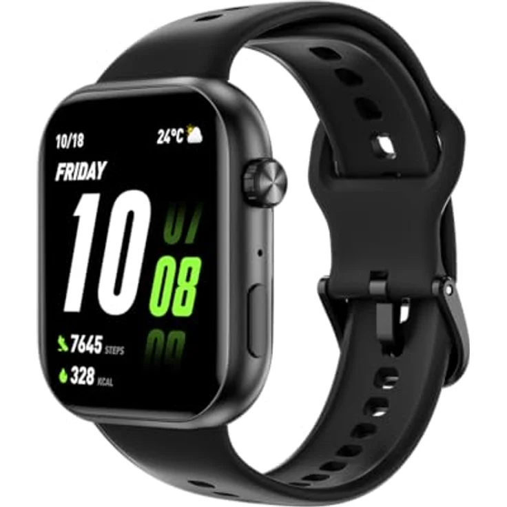 Honor Choice Watch 2i Black, Smartwatch mit AMOLED-Display, wasserdicht, Herzfrequenz- und Blutsauerstoff-Sensor, SOS-Alarmfunktion – Bild 3