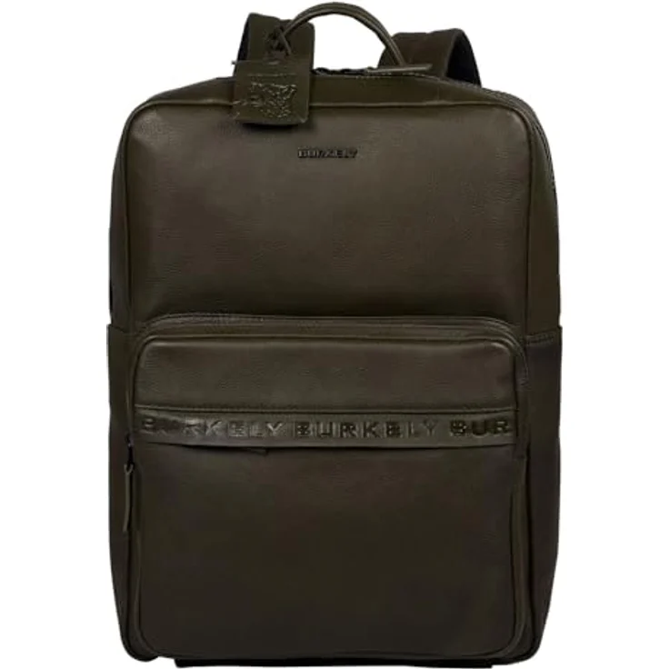 Burkely Minimal Mason Rucksack für Damen und Herren aus genarbtem Savage-Leder, One Size, für Business und Notebook – Bild 1