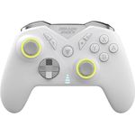 DragonShock NEBULA PRO Wireless Controller | Bluetooth-Verbindung, RGB-LEDs, Doppelmotoren | Weiß