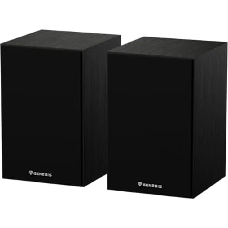 Genesis Arsen 302BT, Bluetooth Lautsprecher 2.0 mit 20W RMS, MDF Holzgehäuse, Bassreflex, Höhen- & Lautstärkeregler, AUX Line-In, Schwarz – Bild 1