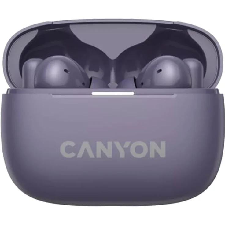 CANYON Bluetooth Headset TWS-10 lila, Energieeffizientes Bluetooth 5.3, Aktive Geräuschunterdrückung – Bild 1
