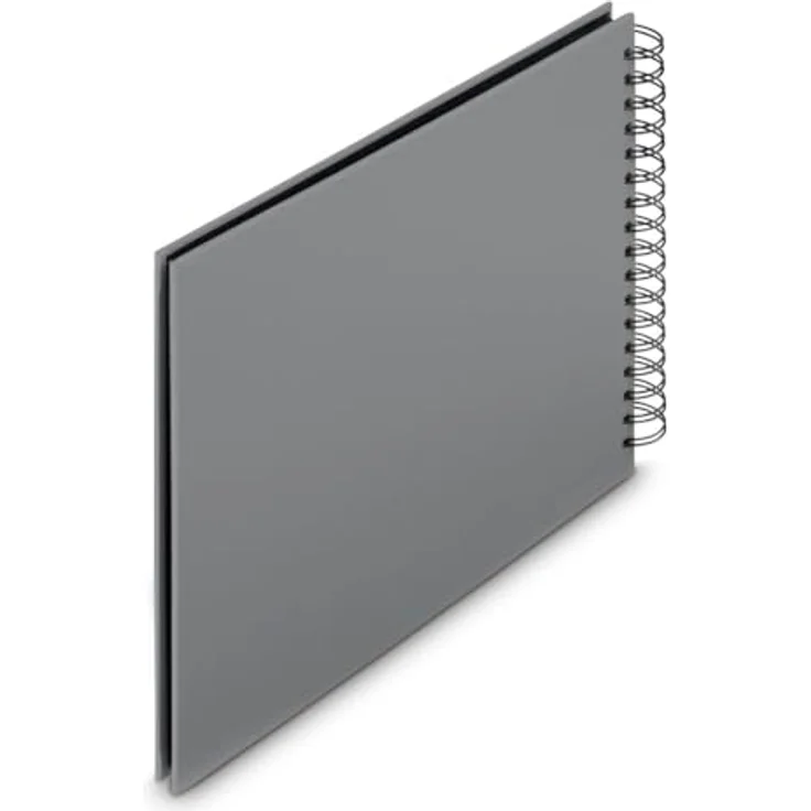 Hama Spiral-Album "Fine Art", 28x24 cm, 50 schwarze Seiten, Steingrau, FSC-zertifiziert – Bild 3