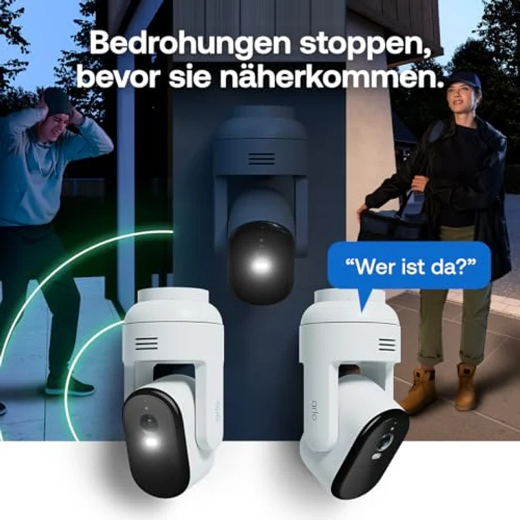 Arlo Essential 3 HD PTZ, Überwachungskamera Aussen, WLAN, 2-Kamera-Set mit Schwenk- und Neigefunktion, HD-Videoqualität und KI-gestützter Bewegungserkennung – Bild 10