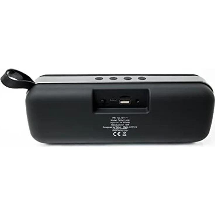 TELLUR Loop Bluetooth Lautsprecher mit Radio, 10W, Kompakte Musikbox Bluetooth mit True Wireless Stereo, Radio Bluetooth Box, Freisprechfunktion, USB, MicroSD/TF-Steckplatz, AUX-Buchse 3,5 mm, BT 5.0 – Bild 4