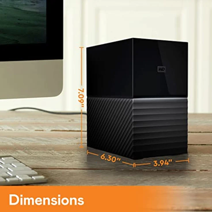 WD 44TB My Book DuoDesktop RAID Externe Festplatte USB 3.2 Gen 1 – Bild 2